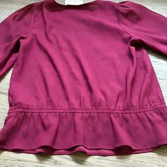 RORY Beca | Plum  fuchsia quarter sleeve blouse - Picture 9 of 9